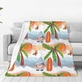 thumbnail image 1 of Balery Gnome and Surfing Manta de Felpa Suave y Acogedora – Cobija de Franela Aterciopelada para Cama, Lavable y Cálida para Sofá, Mascotas, Transpirable-40"x30", 1 of 7