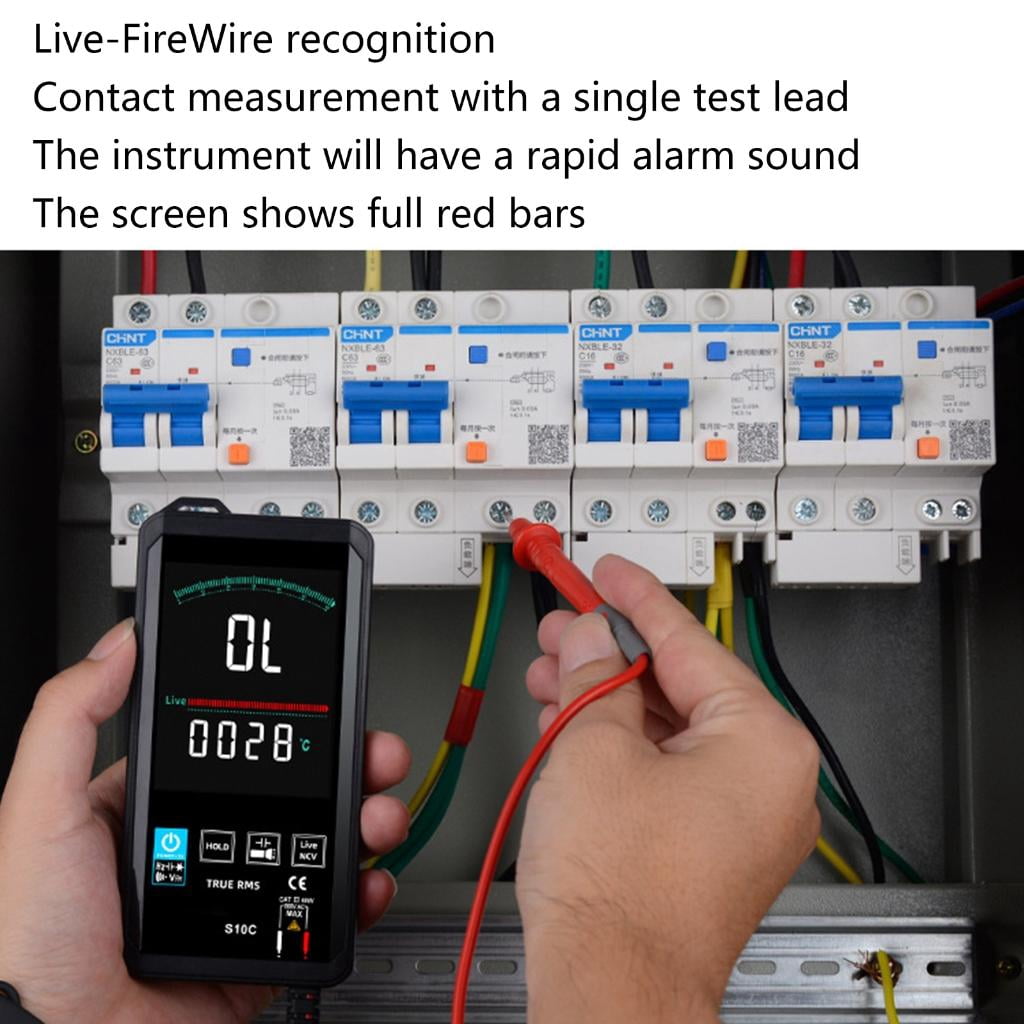 CEORPER Digital Multimeter 6000 Counts TRMS Auto-Ranging Color LCD Screen Voltmeter Fast Accurately Measures Voltage Current