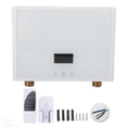 thumbnail image 1 of Calentador de agua instantáneo sin tanque a prueba de agua IPX4 con panel táctil de control remoto para cocina baño 220 V 5500 W blanco, 1 of 14