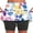 3_Multicolor, variant on Tmtolofot Women's Summer Tennis Skirts casual female basic shorts for women Floral print comfy Polka Dot Print Gradient knickers workout skorts