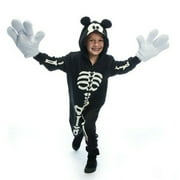 Disney Mickey Mouse Glow-in-the-Dark Skeleton Costume for Kids (Size 5/6)