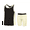 Black Cream, variant on Essenclo Girls Summer Set, Tank Top and Athletic Shorts, 2 Pc Set - Charcoal