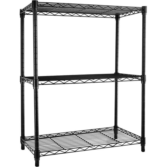 Simple Deluxe Adjustable Shelves Wire Shelving Unit, Metal Steel Storage Shelving, 3-Tier