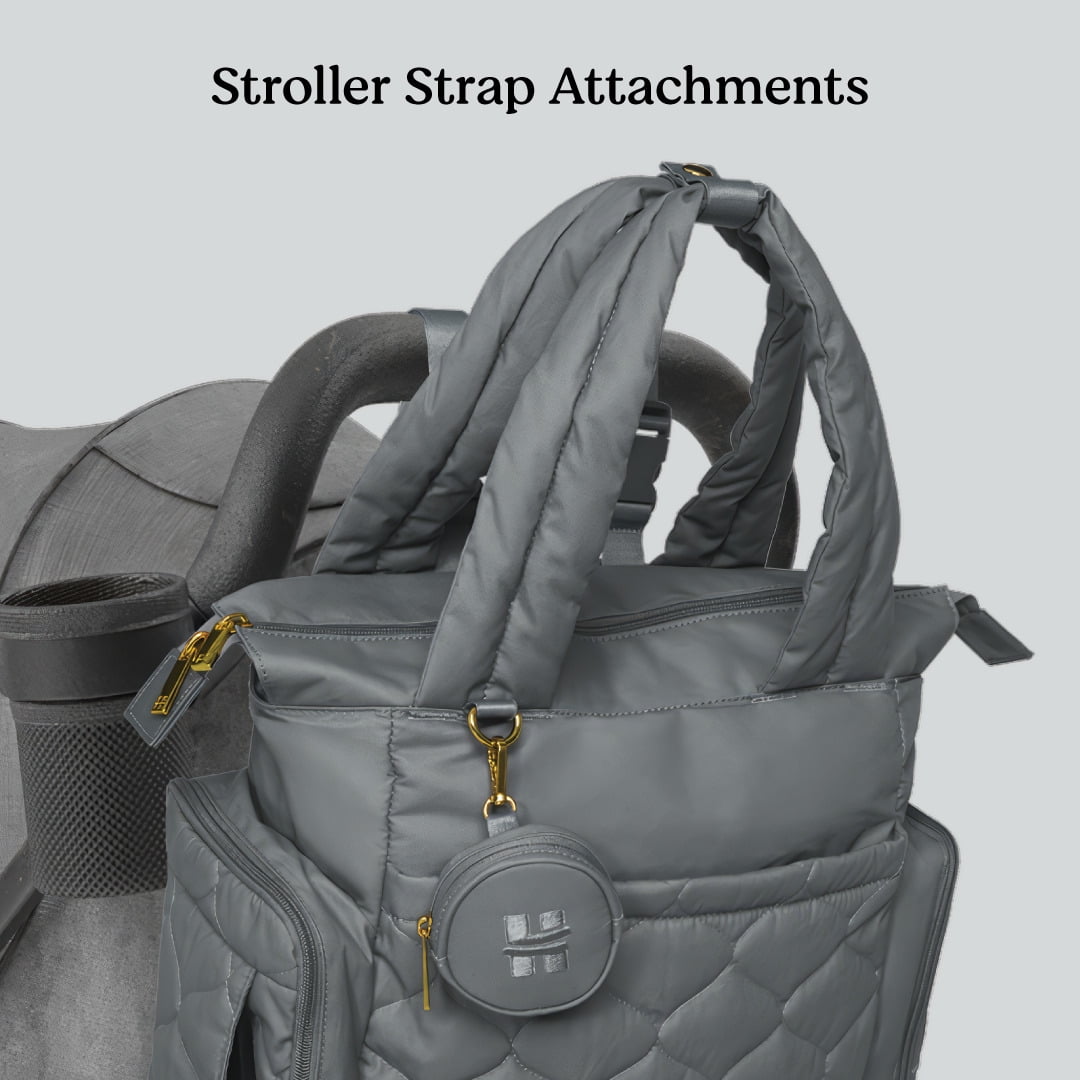 Huggies Cozy Hugg Pack Diaper Bag, Quiet Shade, Gray