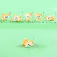 thumbnail image 5 of Yesbay 2Pcs Fennec Fox Ornament Adorable Handicraft Decorative Resin Cute Miniature Fennec Fox Figure Micro Landscape, 5 of 8