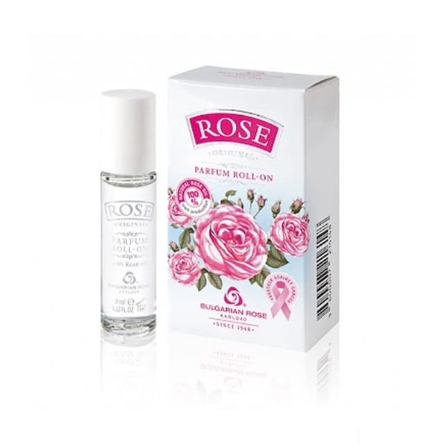 Perfume búlgaro Rose Karlovo Roll-On de 9 ml con aceite natural
