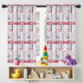 thumbnail image 5 of Blackout Kids Curtains,Baseball Terms and Icons Pattern Childrens Insulated Curtains Set Of 2,Bedroom Essentials,Toddler Room Decor 42"x54", 5 of 5