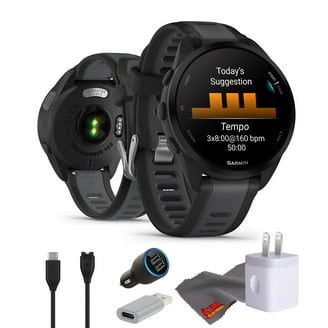 Garmin Forerunner 165 黒　新品・未使用品 US Garmin Forerunner 165 GPS Running Smartwatch in Black/Slate Gray