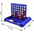 thumbnail image 2 of Juego de mesa 4 en raya plegable, 4 juguetes educativos para niños, color azul, 2 of 5