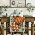 thumbnail image 2 of Artoid Mode Polka Dot Pumpkins Vine Fall Table Runner, Seasonal Autumn Thanksgiving Kitchen Dining Table Decoration for Home Party Decor 13x72 Inch, 2 of 10