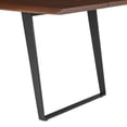 thumbnail image 6 of 74 Inch Dining Table, Brown Black, Wood, Rectangular, Kitchen Cafe Bistro Hospitality Restaurant, Modern Contemporary HB34391, 6 of 13