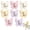 8Pcs, variant on Butterfly Rotating Self Adhesive Hooks,No Drill 270° Swivel 3-Prong Hangers with Adjustable Wings, Heavy Duty Stick-on Hooks, Saving Hooks for Inner & Outer Corners,Bathroom and Entryway