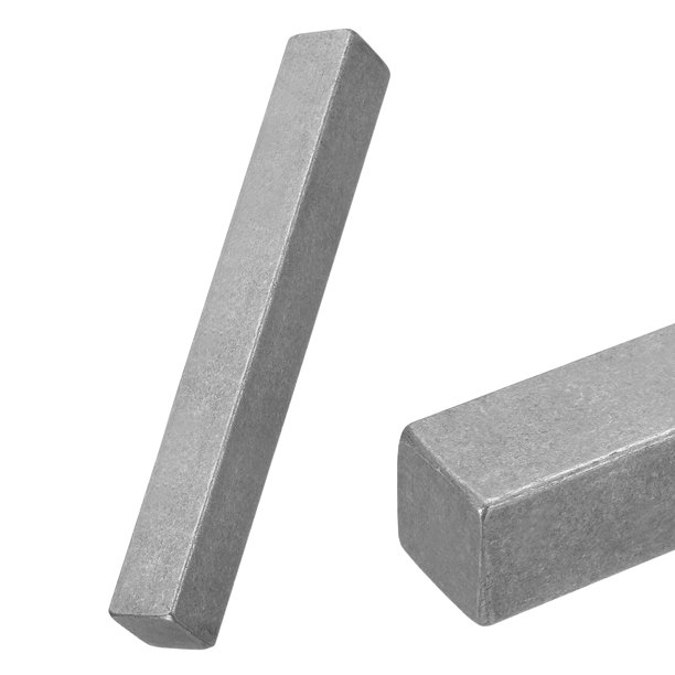 Uxcell Barra de acero cuadrada para llaves, 7/8" x 7/8" x 8" varilla de acero cuadrado laminado en frío de 45# para llaves, soporte estructural mecánico, maquinaria industrial, manualidades DIY