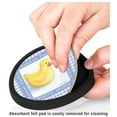 thumbnail image 3 of Silicone Non-Slip Drink Coasters with Removable Printed Absorbent Felt Pad - Set of 4 - Rubber Ducky, 3 of 3