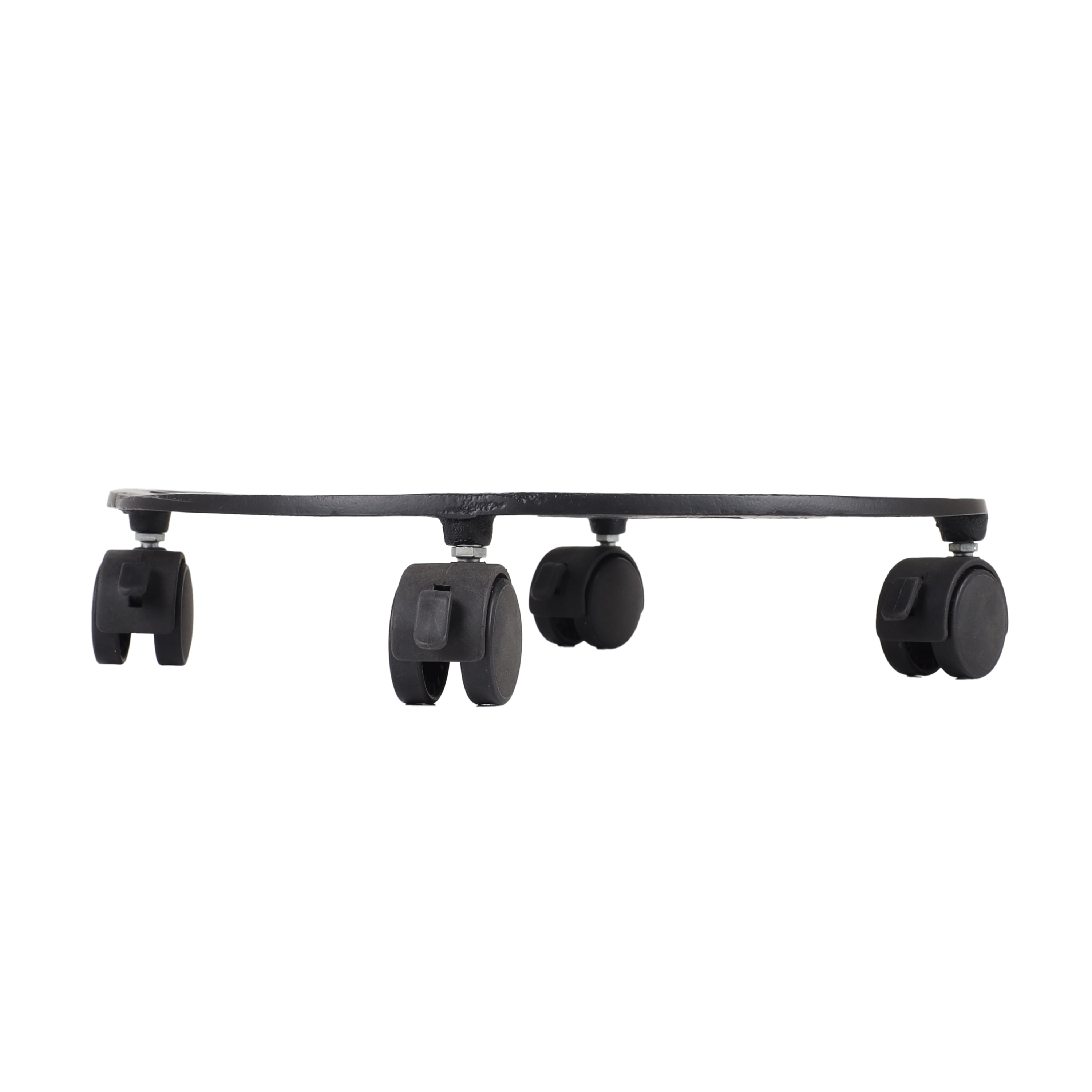 Better Homes & Gardens 14" Black Metal Plant Caddy with Locking Casters