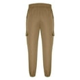 thumbnail image 5 of Taqqpue Men's Cargo Pants Casual Jogger Multi Pockets Outdoor Hiking Work Pants Elastic Waist Lightweight Loose Fit Pants S-3XL, 5 of 6