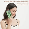 thumbnail image 5 of iPhone 13 Pro Max case, Compatible with MagSafe Luxury Glitter Bling Plating Love with Cute Heart Phone Case Full Camera Lens Protection Magnetic Case for Women Girls Back Cover(Green), 5 of 12