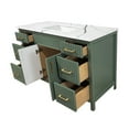 thumbnail image 3 of Meuble-lavabo Amalia de 48 Po à design Cannelé, Fini Bois Riche, avec Comptoir en quartz, 3 of 5