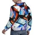 thumbnail image 6 of Haiem Abstract Cubist Printer Patterned Men's Hoodie with Kangaroo Pocket - Ideal Pullover Sweatshirt for Daily Wear, Travel, and Home-Small, 6 of 7