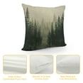 thumbnail image 4 of Leisuo  Pine Forest in Morning Throw Pillow Cover Misty Tree Wood Nature Scene Landscape Fog Environment Pillow Case Decorative Square Cushion for Home Couch Bed, 4 of 5