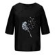 thumbnail image 4 of Blusas de Manga Corta para las Mujeres Impresas Cuello Redondo Camiseta Casual, Blusa de Algodón de Imitación para las Mujeres, 4 of 4