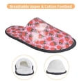 thumbnail image 3 of KLL Strawberry Slippers for Women Men House Slip on Indoor Outdoor Bedroom Furry Fleece Lined Ladies Comfy Anti-Skid Rubber Hard Sole-, 3 of 8