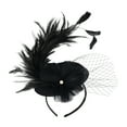 thumbnail image 2 of Helii Women Fascinator Flower Pillbox Hat Mesh Tea Party Headband Clip Wedding Church Headwear Adult Headbands cute headbands for women, 2 of 3