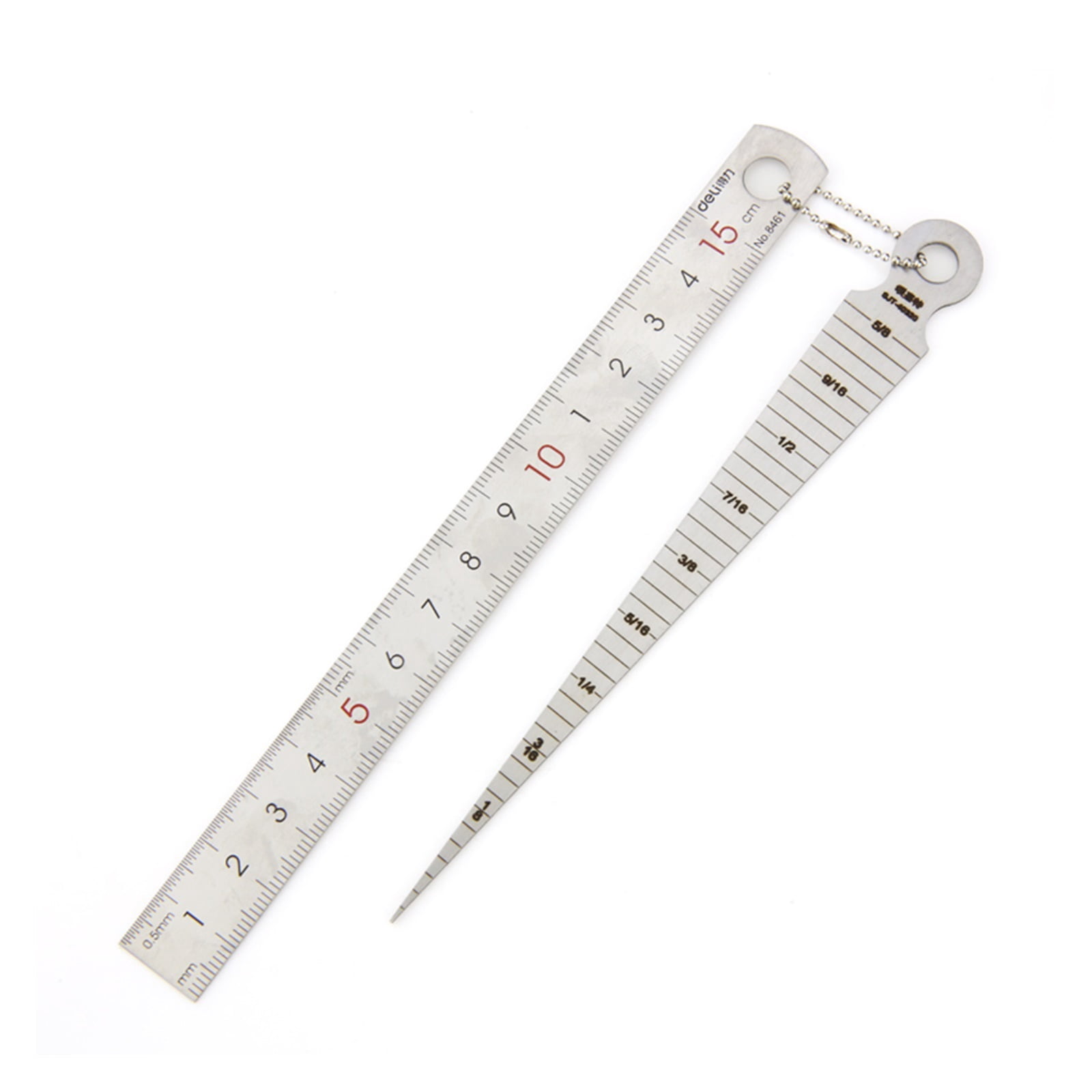 1-15mm Set Wedge Feeler Gauge Clearance Ruler Probe Taper Gauge Gap Measurement Tools Steel Ruler Wedge Valve Thickness Gauge ,Easy to Use