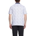 thumbnail image 6 of SYLCLEG Golf Shirts for Men Dry Fit Short Sleeve Print Performance Wicking Polo Shirt,White Navy Seagull,XL, 6 of 6