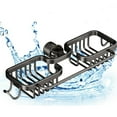 thumbnail image 1 of Kitchen Organizer Over Faucet Kitchen Faucet Organizer Sponge Holder Wall Mount Drain Rack for Compatible with Round Water Pipe 07–11 Inches, 1 of 8