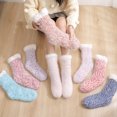 thumbnail image 6 of 1 Pair Womens Fuzzy Socks Fleece Fluffy Cabin Plush Warm Sleep Soft Cozy Winter Adult Socks, 6 of 9