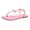 Pink, variant on Utoimkio Slide Sandals for Women Women Open Toe Slippers Shoes Comfy Sandals Casual Comfortable Beach Sandals