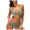 Army Green, variant on Women's Sexy Bikini Set Halter Neck Backless Solid Color Two Piece Swimsuit Beachwear for Vacation Summer Party,Army Green,L