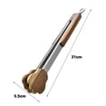thumbnail image 6 of Oiur Cooking Kitchen Tongs Food BBQ Tool Salad Bacon Steak Bread Cake Wooden Thickened Cute Shape Home Home Kitchen Utensil, 6 of 8