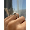 thumbnail image 6 of ESTE ORIGIN 3.50Ct Round Cut Lab-Grown Diamond Solitaire Engagement Ring – Knife Edge Pavé Band, Hidden Halo in 14K Rose Gold for Women, 6 of 7