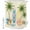 Pink, Blue, Yellow, variant on Summer Beach Surfboard Shower Curtain Set - Small 36" x 72" Washable Bathtub Curtain with 12 Hooks, Tropical Palm Tree Swimming Ring Waterproof Fabric Stall Shower Curtains for Bathroom Décor