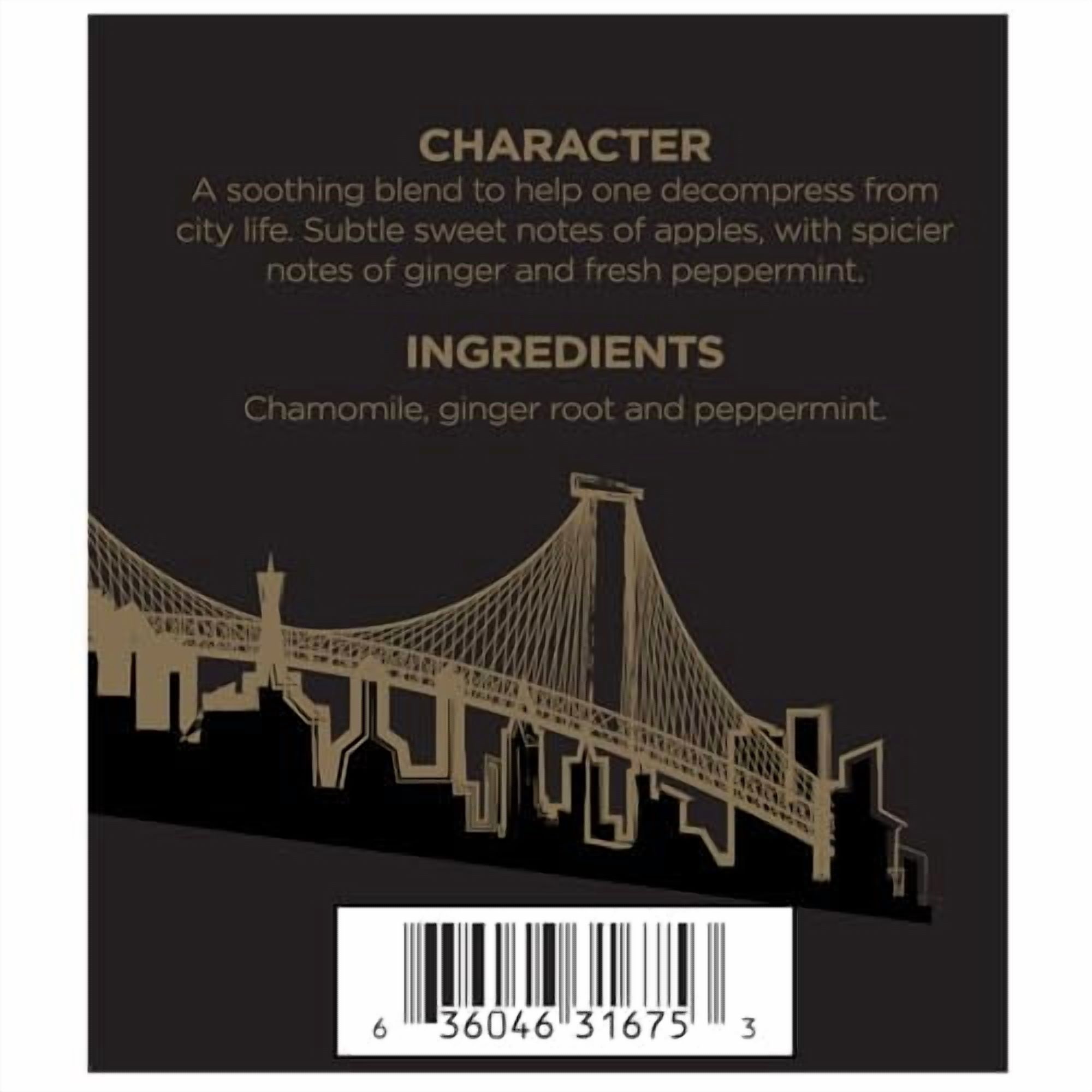 Harney & Sons New York Blend, 20 sachets | Calming Herbal blend with Chamomile, Ginger Root and Peppermint
