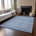 thumbnail image 6 of Addison Rugs Mayfield Washable Transitional Stripes Sky Rectangle Rug, 5' x 7'6", 6 of 6