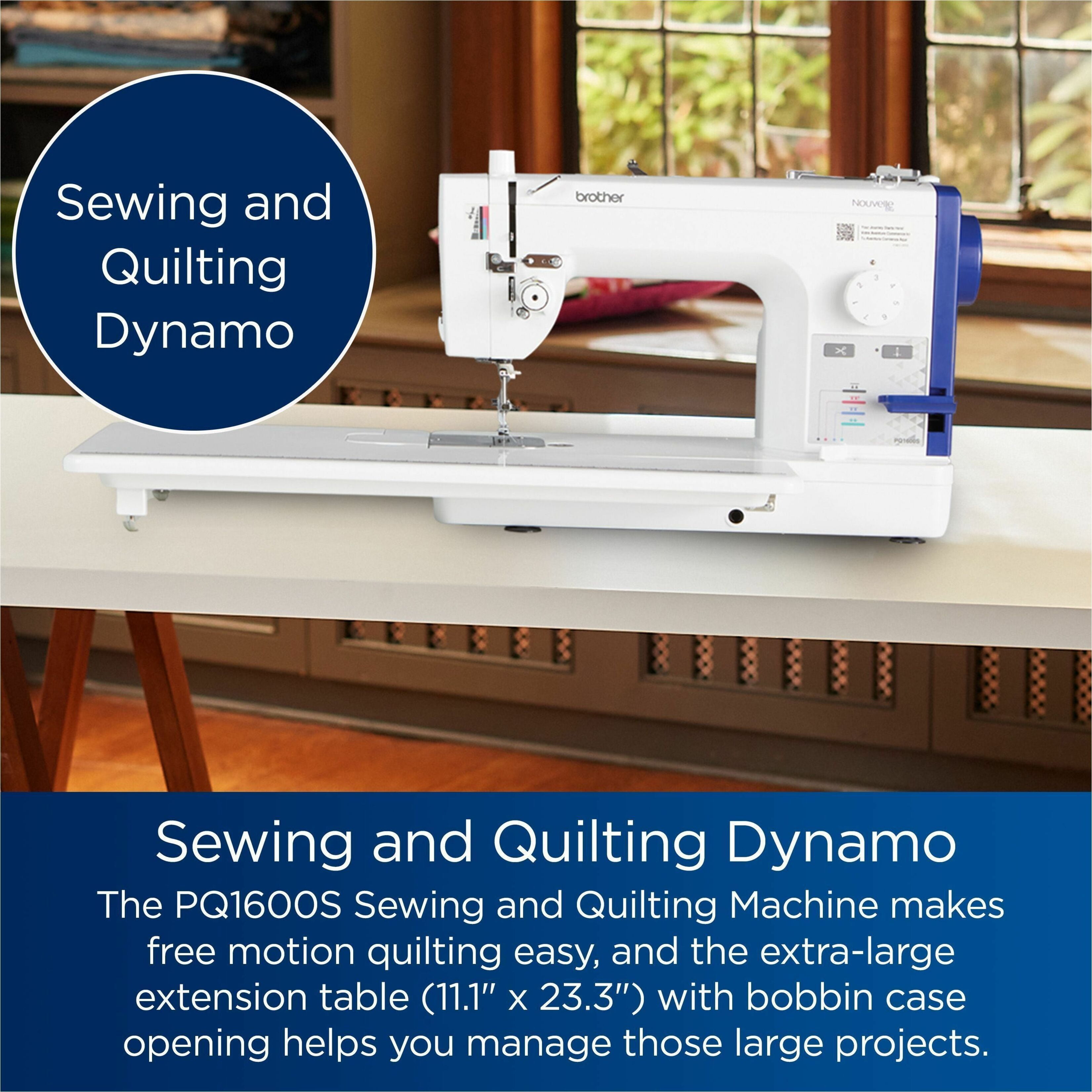 Brother PQ1600S High Speed 1500 SPM Straight Stitch Sewing and Quilting Machine