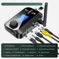 thumbnail image 6 of Leyeet Bluetooth Transmitter Receiver for TV, 2-in-1 Bluetooth 5.0 Audio Adapter for Headphones with LCD Display Volume Control Optical AUX RCA for Headphone Speaker TV Home Stereo, 6 of 10