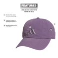thumbnail image 2 of Gorra Adidas Influencer 3 para mujer, con correa holgada, color morado, 2 of 6