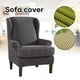 thumbnail image 3 of Jacquard Sofa Covers Wing Chair Elastic Fabric Stretch Couch Slipcover Polyester Spandex Furniture Protector Household New, 3 of 5