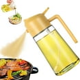 thumbnail image 2 of 2 in 1 Glass Oil Sprayer & Dispenser, 2024 Olive Oil Dispenser Bottle for Kitchen, Food-grade Oil Mister Spray Bottle for Cooking, Air Fryer, Frying, BBQ - Green, 2 of 2