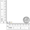 thumbnail image 6 of Gem Stone King 14K Yellow Gold White Topaz Stud Earrings for Women Men (2.00 Cttw, Gemstone Birthstone, Round 6MM), 6 of 6