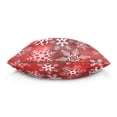 thumbnail image 6 of Red Snowflake Christmas Square Throw Pillow Covers Couch Decorative Pillow Cases Outdoor Sofa Cushion Cover Modern Decor for Bed Living Room 16" x 16", 6 of 7