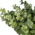 thumbnail image 7 of Northlight 9" Green Artificial Eucalyptus in a Marble Style White Pot, 7 of 7