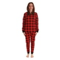 thumbnail image 2 of #FollowMe Matching Christmas Pajamas for Family & Couples  Festive Holiday Sleepwear (Womens-Buffalo Plaid, 1X), 2 of 4