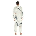 thumbnail image 6 of Seagull Adult Onesie Pajamas Slim Fit Christmas One Piece Suit Pjs for Women and Men Hooded Zipper, 6 of 7