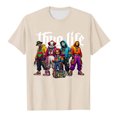 thumbnail image 4 of iTNHFP Hauts de Sortie pour Femmes Tendance Personnalité Décontractée Col Rond Manches Courtes T-Shirt Imprimé Haut Décontracté, 4 of 4