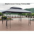thumbnail image 4 of Unique Choice 13 Pieds x 10 Pieds Toit de Remplacement pour Gazebo à 2 Niveaux, Gris, 4 of 4